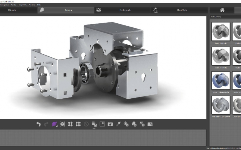 Creating synchronized photorealistic render with CMS IntelliCAD